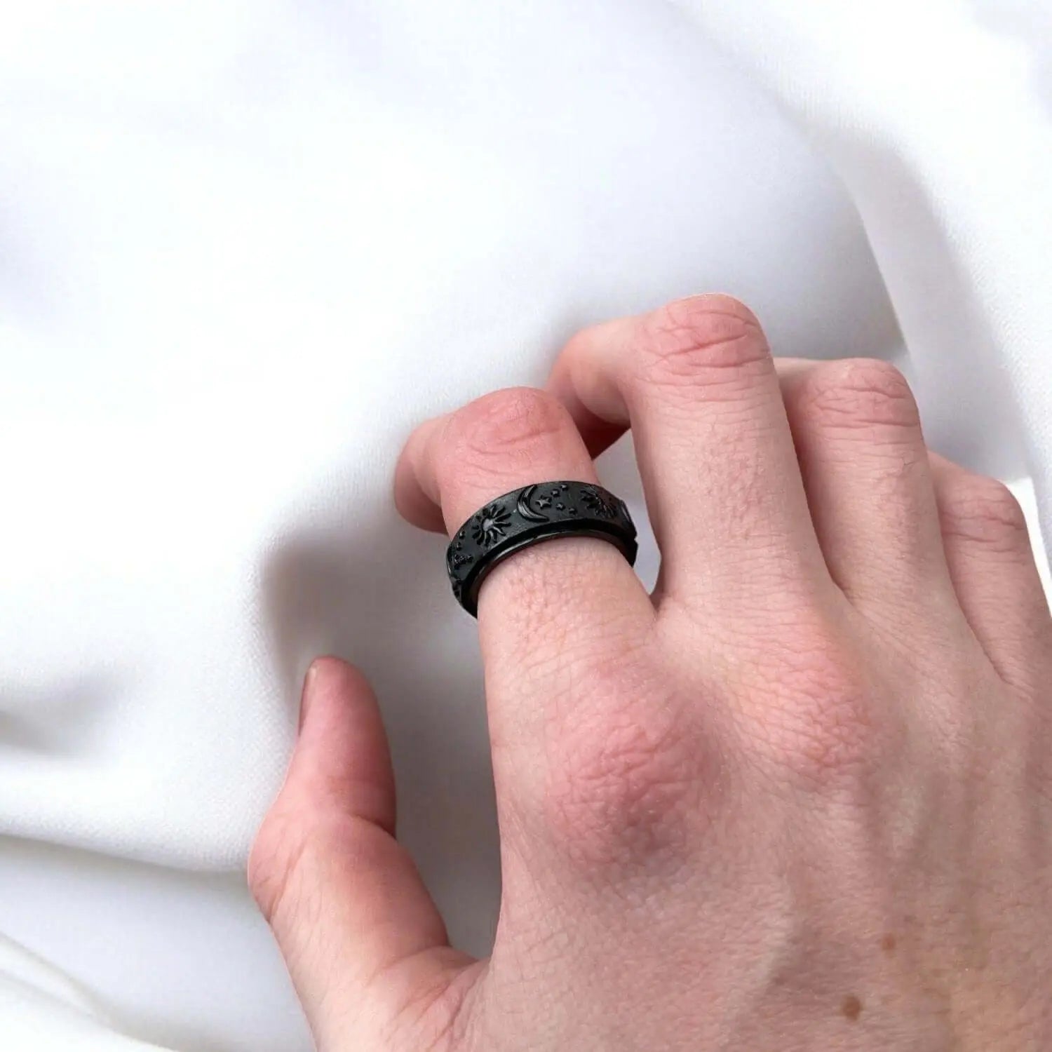 Mond Sonnen Ring • Drehbarer Ring • Anxiety RingVielringVielringMond Sonnen Ring • Drehbarer Ring • Anxiety Ring
