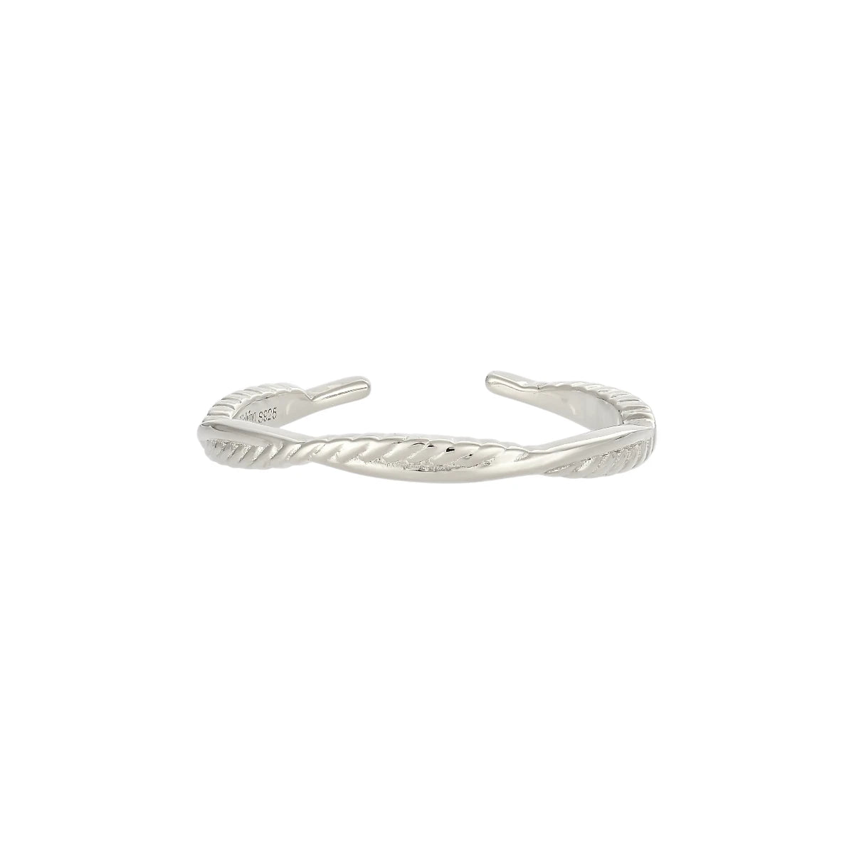 Gedrehter Wellen Ring - 925 Silber
