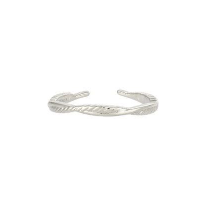 Gedrehter Wellen Ring - 925 Silber