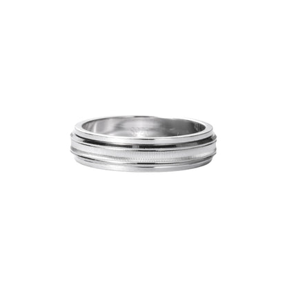 Square ring with zirconia stones - 925 silver