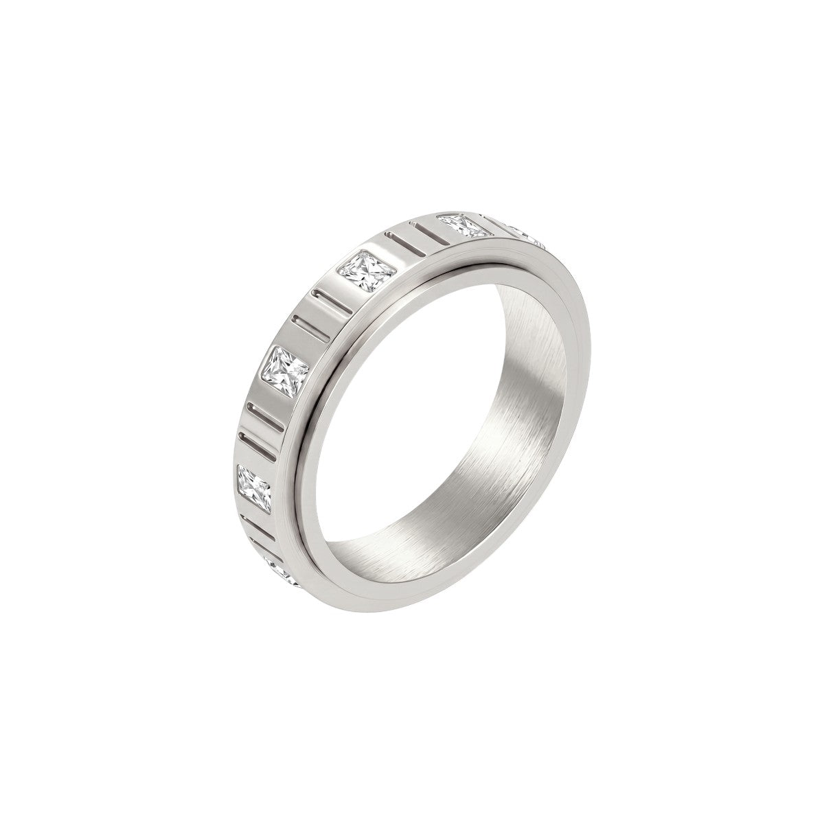 Steinen Anti-Stress-Ring – Edelstahl