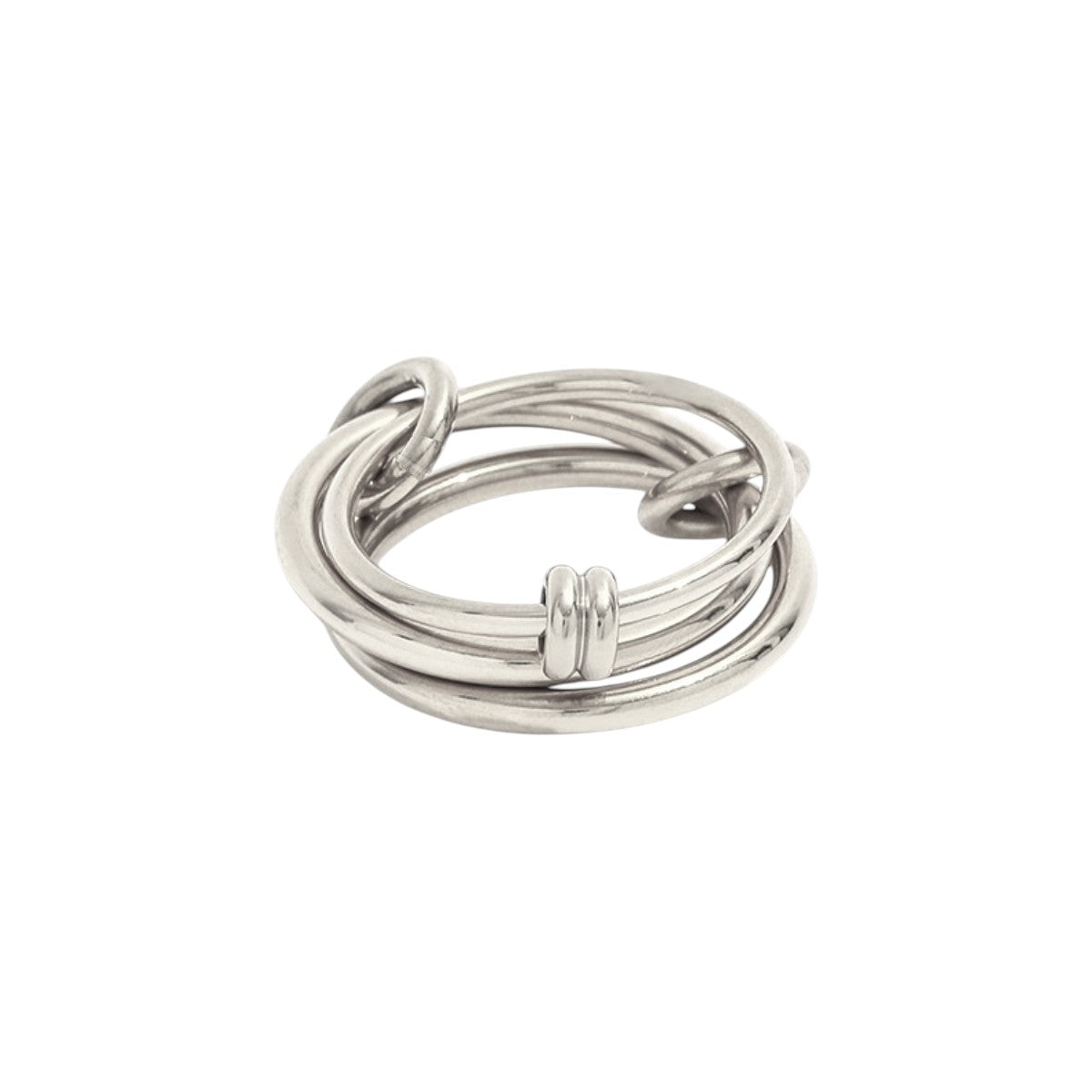 Vielring - Dreifacher Ineinandergreifender Anti-Stress-Ring – Edelstahl - Silber / 49 | ø15.6