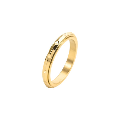 Gebogener Anti-Stress-Ring – Edelstahl