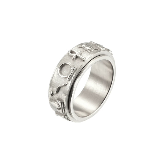 Schutzsymbol Anti-Stress-Ring – Edelstahl