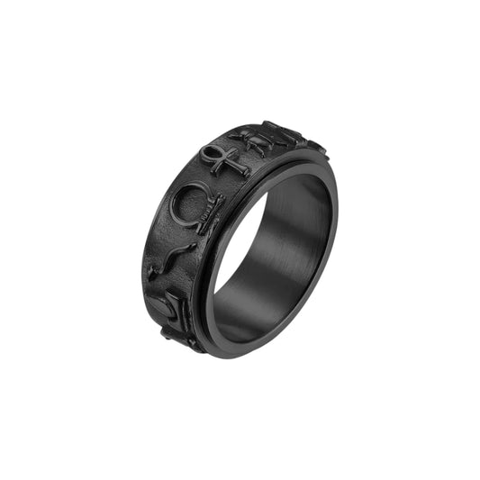 Schutzsymbol Anti-Stress-Ring – Edelstahl