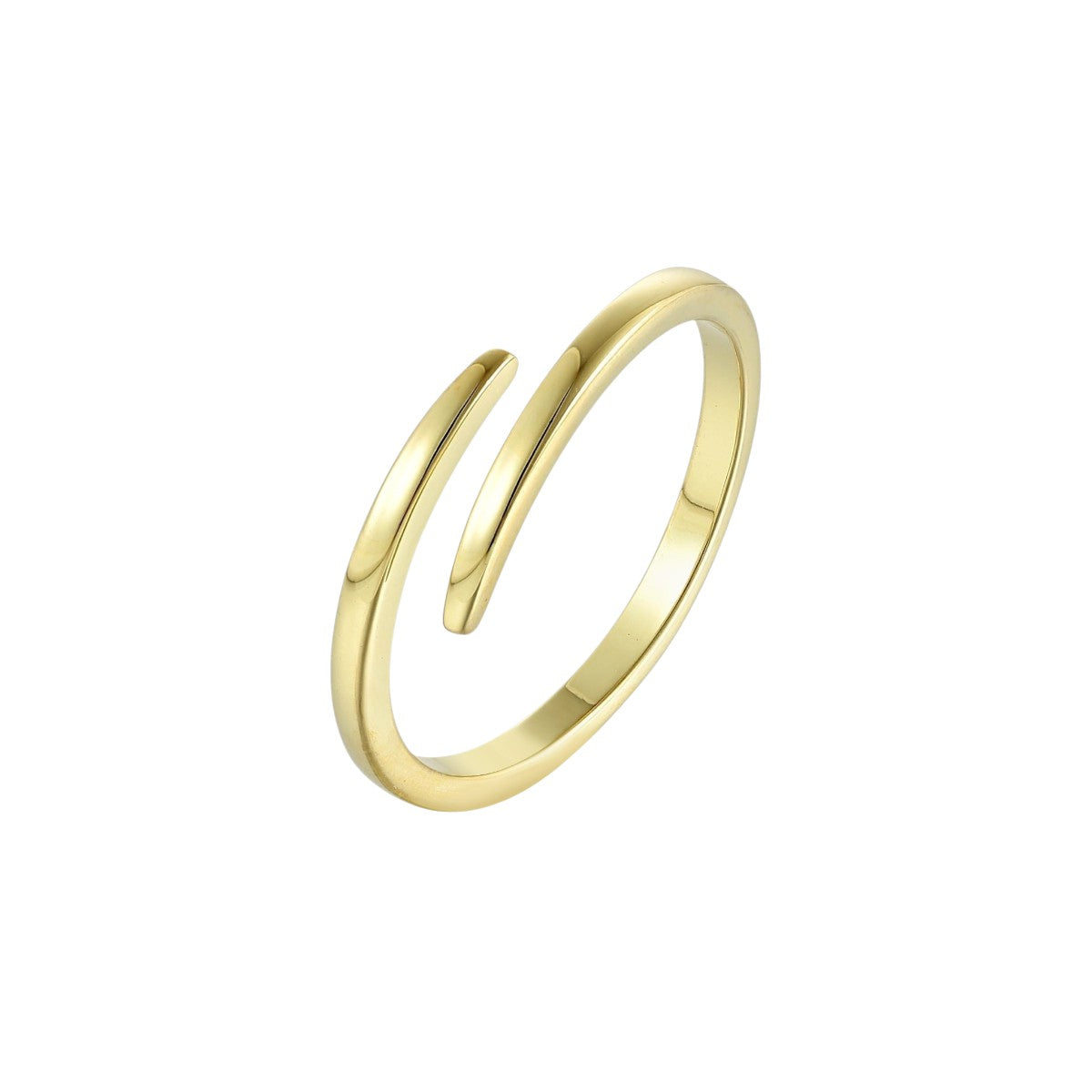 Square ring with zirconia stones - 925 silver