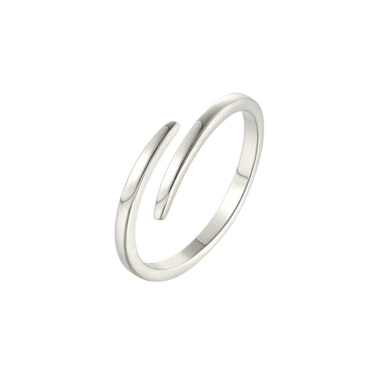 Vielring - Doppel Ring - 925 Silber - Silber