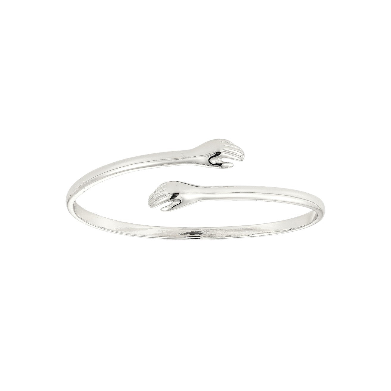 Umarmender Armreifen - 925 Silber