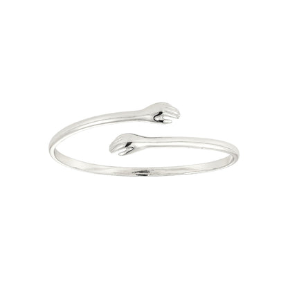 Umarmender Armreifen - 925 Silber
