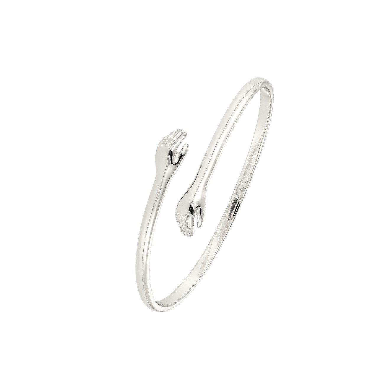 Umarmender Armreifen - 925 Silber