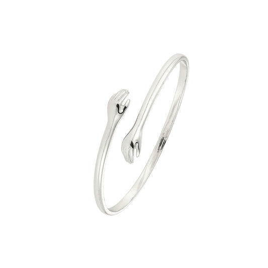 Umarmender Armreifen - 925 Silber