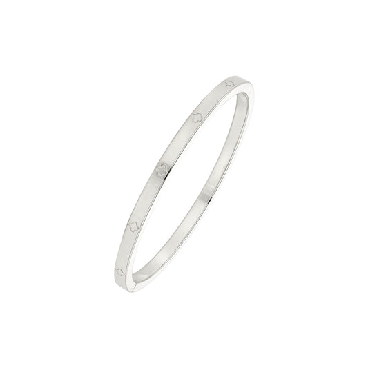 Kleeblatt Armreifen - 925 Silber