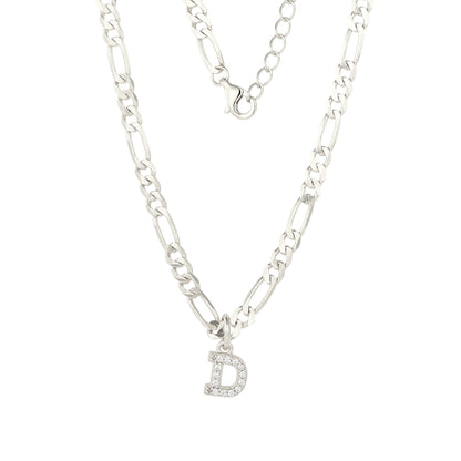 Square Zirconia Necklace - 925 Silver