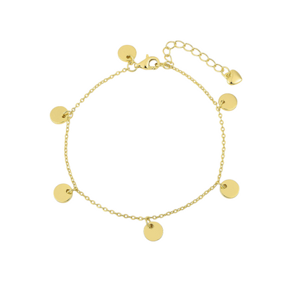 Double ball anklet - 925 silver