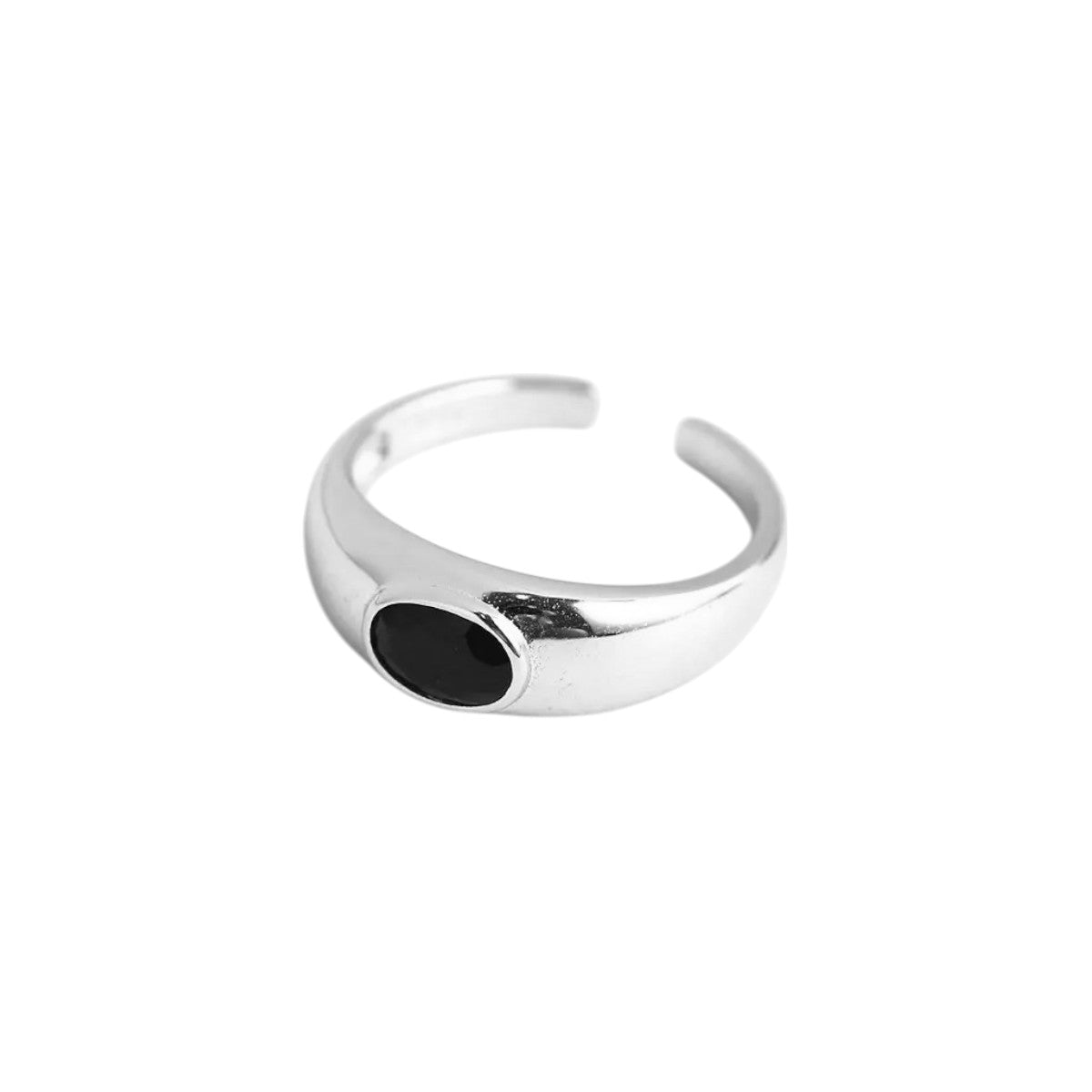 Vielring - Onyx Stein Ring - 925 Silber - Silber