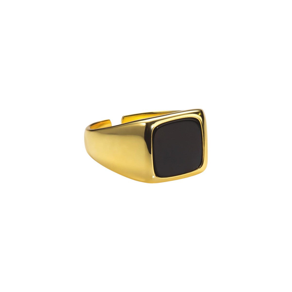 Vielring - Onxy Ring - 925 Silber - Gold