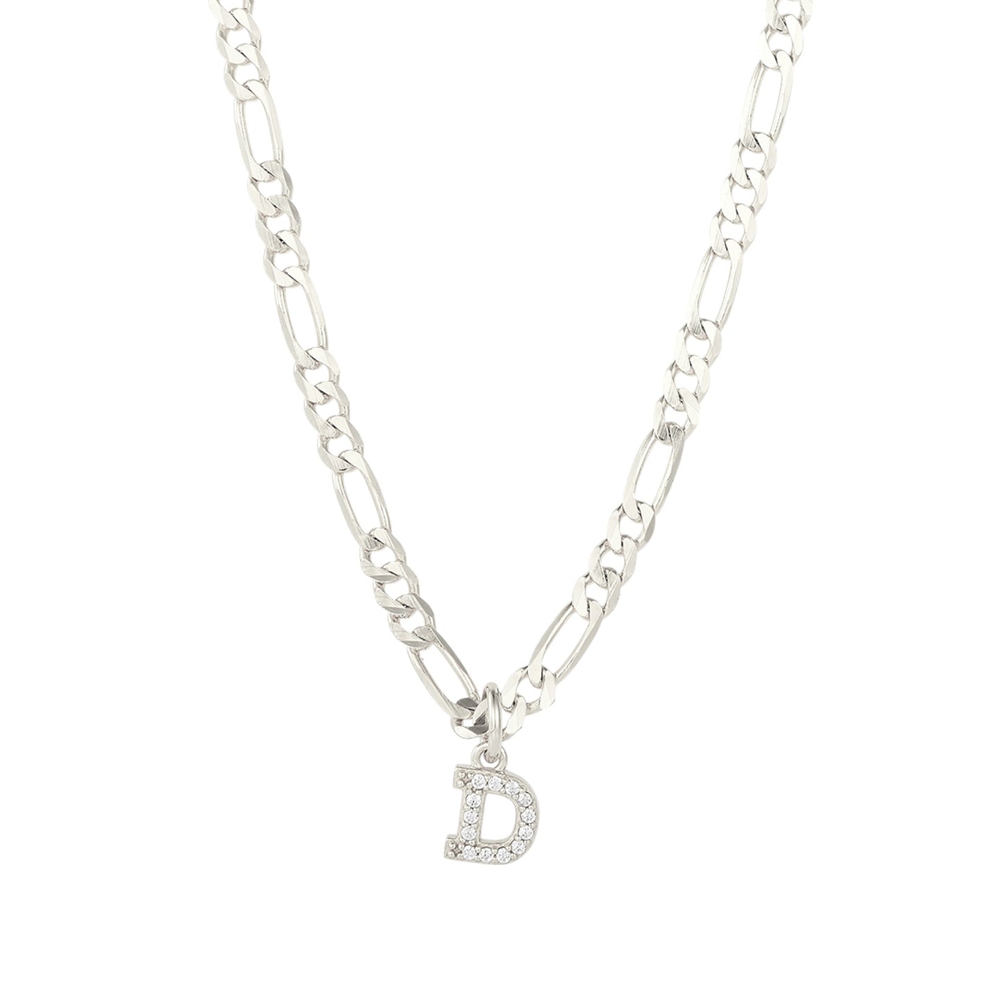 Square Zirconia Necklace - 925 Silver