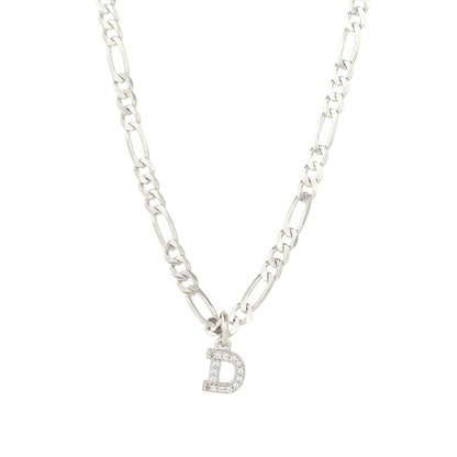 Square Zirconia Necklace - 925 Silver