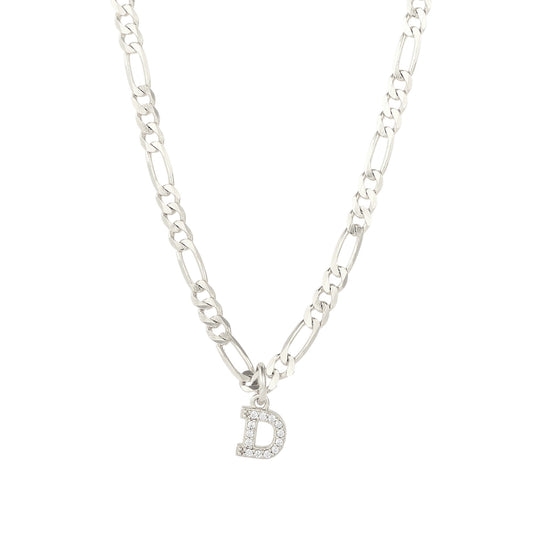 Square Zirconia Necklace - 925 Silver