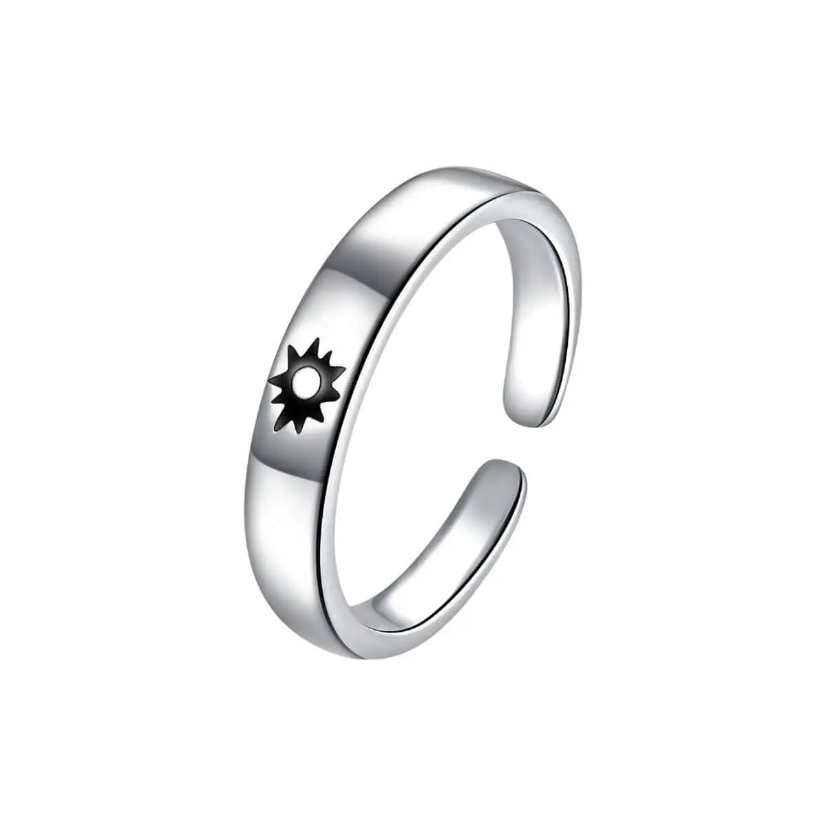 Sonne Mond Paar Ringe Silber 925 • Paar Ringe Vielring