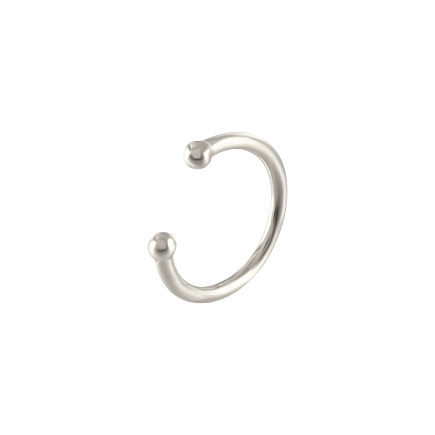 Vielring - Klassischer Ear Cuff - 925 Silber - Silber