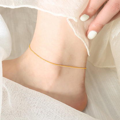 herringbone anklet