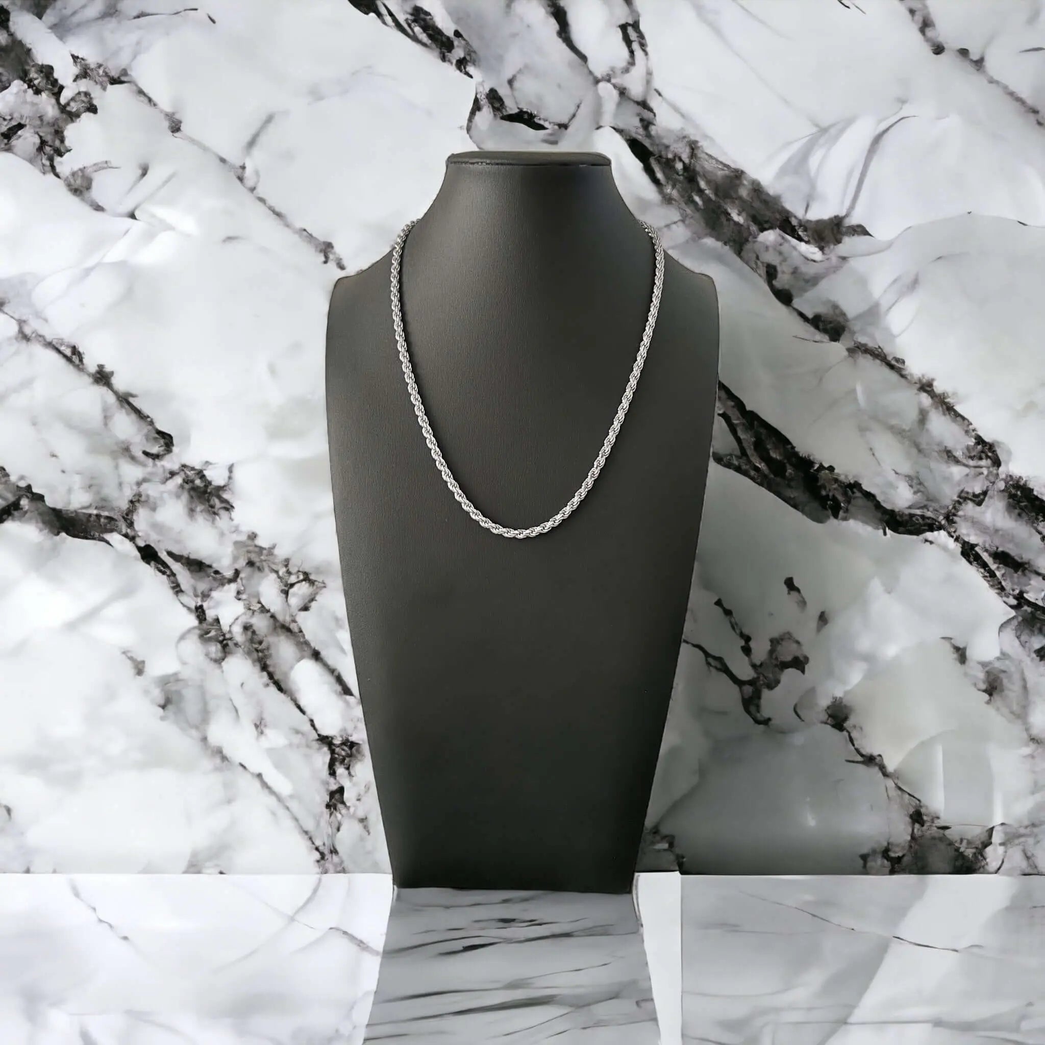 Kordelkette Rope Chain 4mm - 925 Silber Schmuckmeer