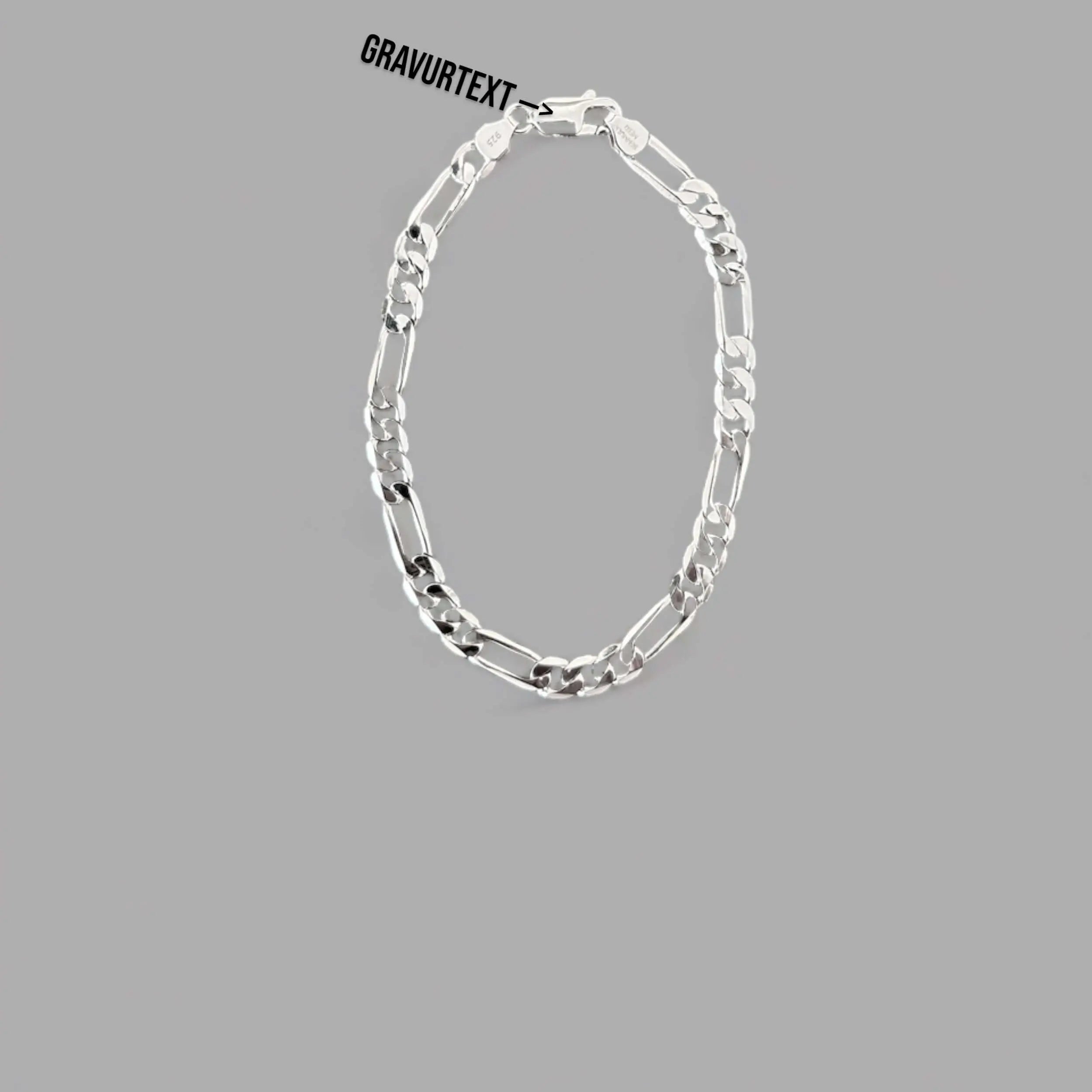 Figaro Armband 5mm - 925 Silber Schmuckmeer