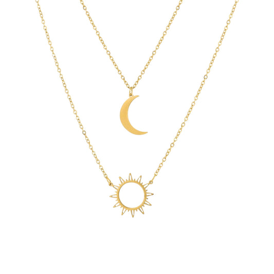 18k Silver Cross Necklace Gold