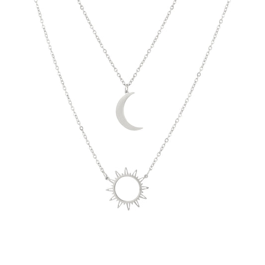 18k Silver Cross Necklace Gold