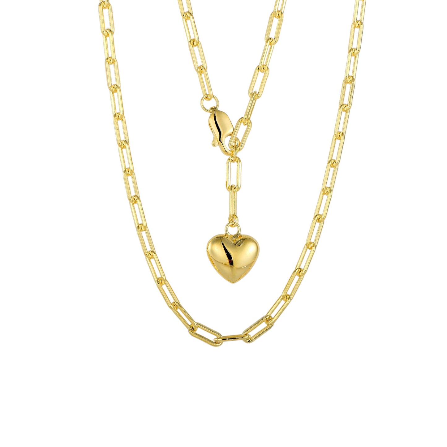 Square Zirconia Necklace - 925 Silver