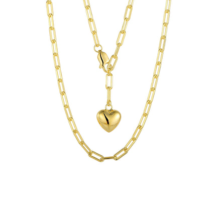 Square Zirconia Necklace - 925 Silver
