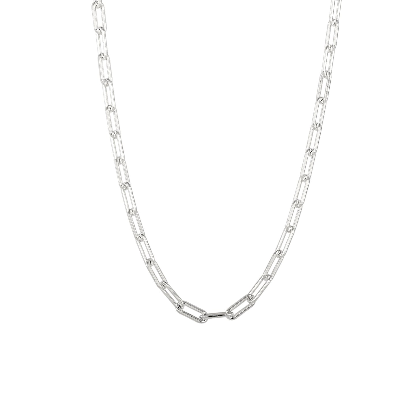 Square Zirconia Necklace - 925 Silver