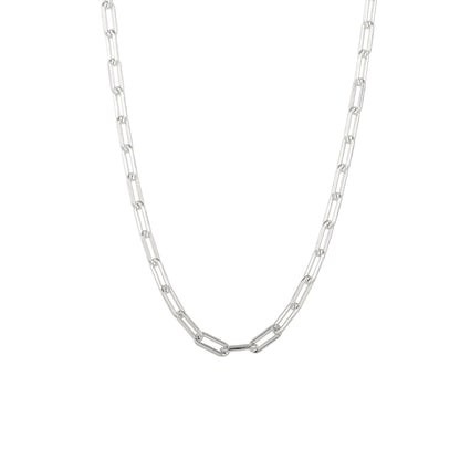 Square Zirconia Necklace - 925 Silver