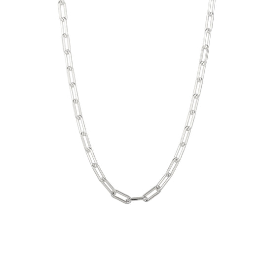 Square Zirconia Necklace - 925 Silver