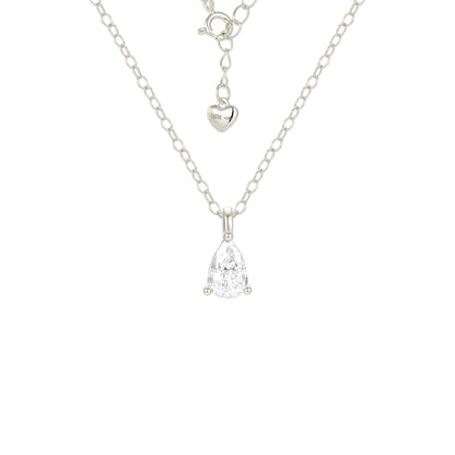 Vielring - Wassertropfen Kristall Halskette - 925 Silber - Gold