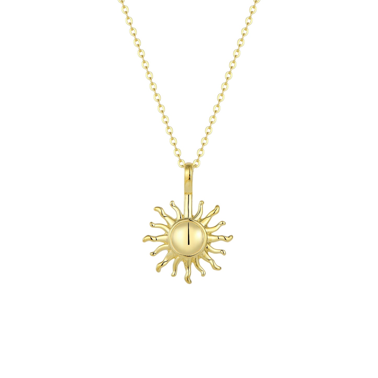 Square Zirconia Necklace - 925 Silver