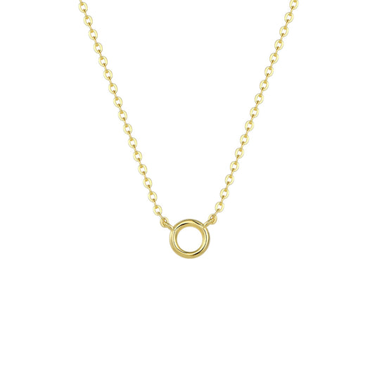 Square Zirconia Necklace - 925 Silver