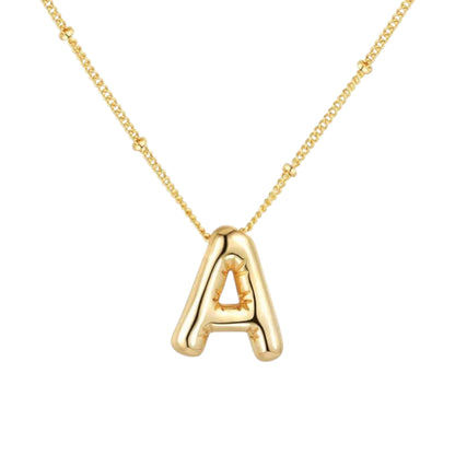 Bubble name necklace with letters