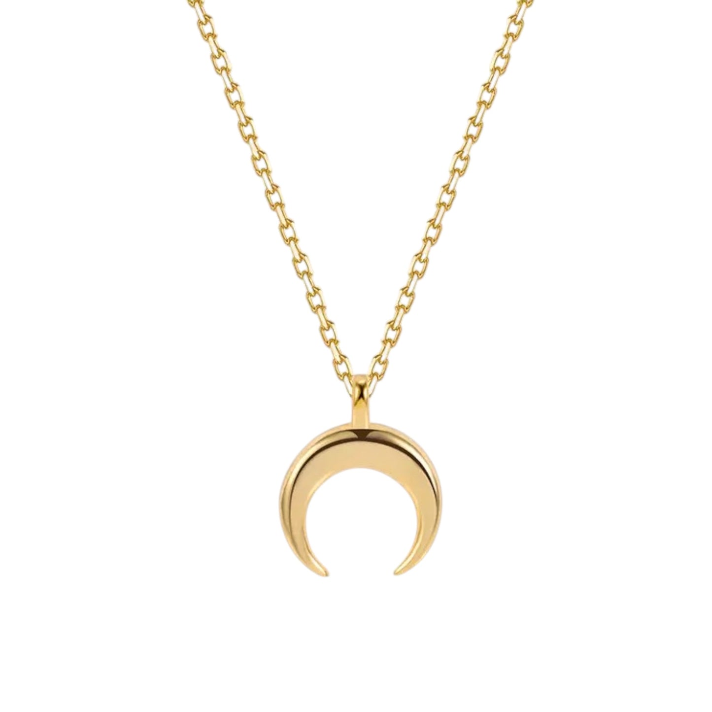 Vielring - Zierliche Mond Halskette - 925 Silber - Gold