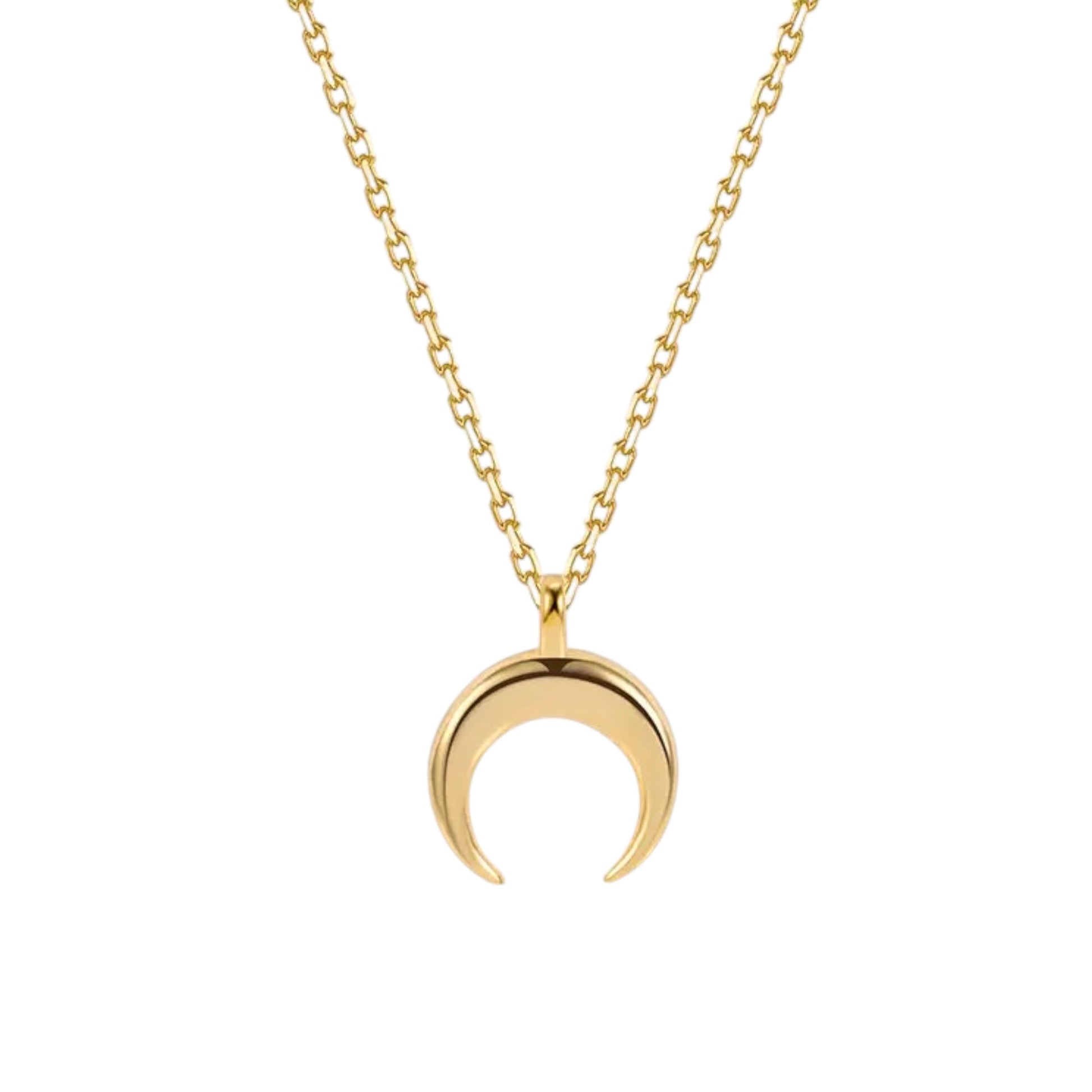 Vielring - Zierliche Mond Halskette - 925 Silber - Gold