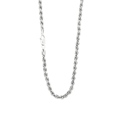 Vielring - Kordelkette Rope Chain 3,5 mm - 925 Silber - Silber / 45 cm