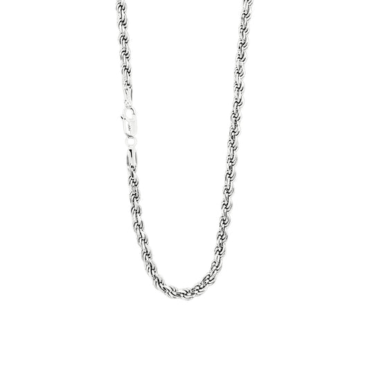 Vielring - Kordelkette Rope Chain 3,5 mm - 925 Silber - Silber / 45 cm