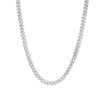 Curb chain 5 mm - 925 silver