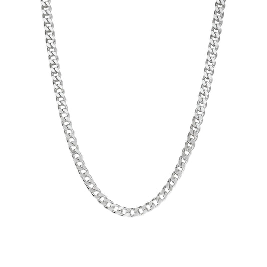 Vielring - Kubanische Halskette - Silberkette - 925 Silber / 3 mm / 45 cm