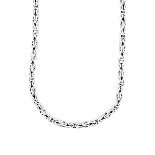 Vielring - Königskette 5 mm - 925 Silber - Silber / 50 cm