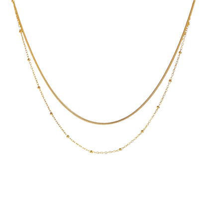 Thin dainty necklace • Fine snake chain