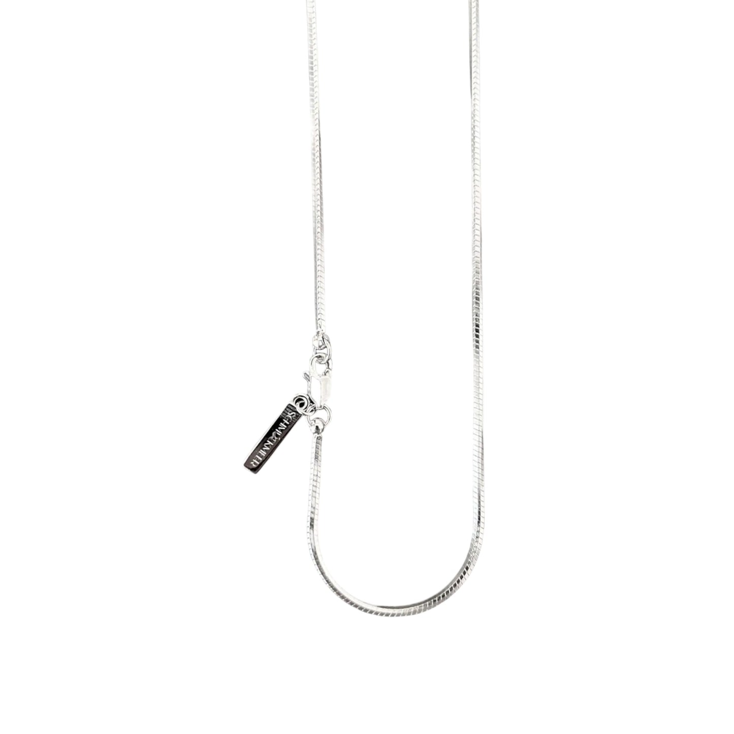 Square necklace 1.5 mm - 925 silver