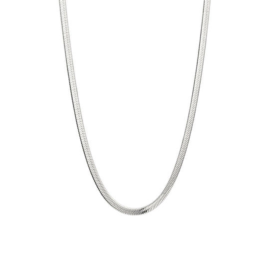 Vielring - Herringbone Halskette - Fischgrätenkette - Silber / 3 mm