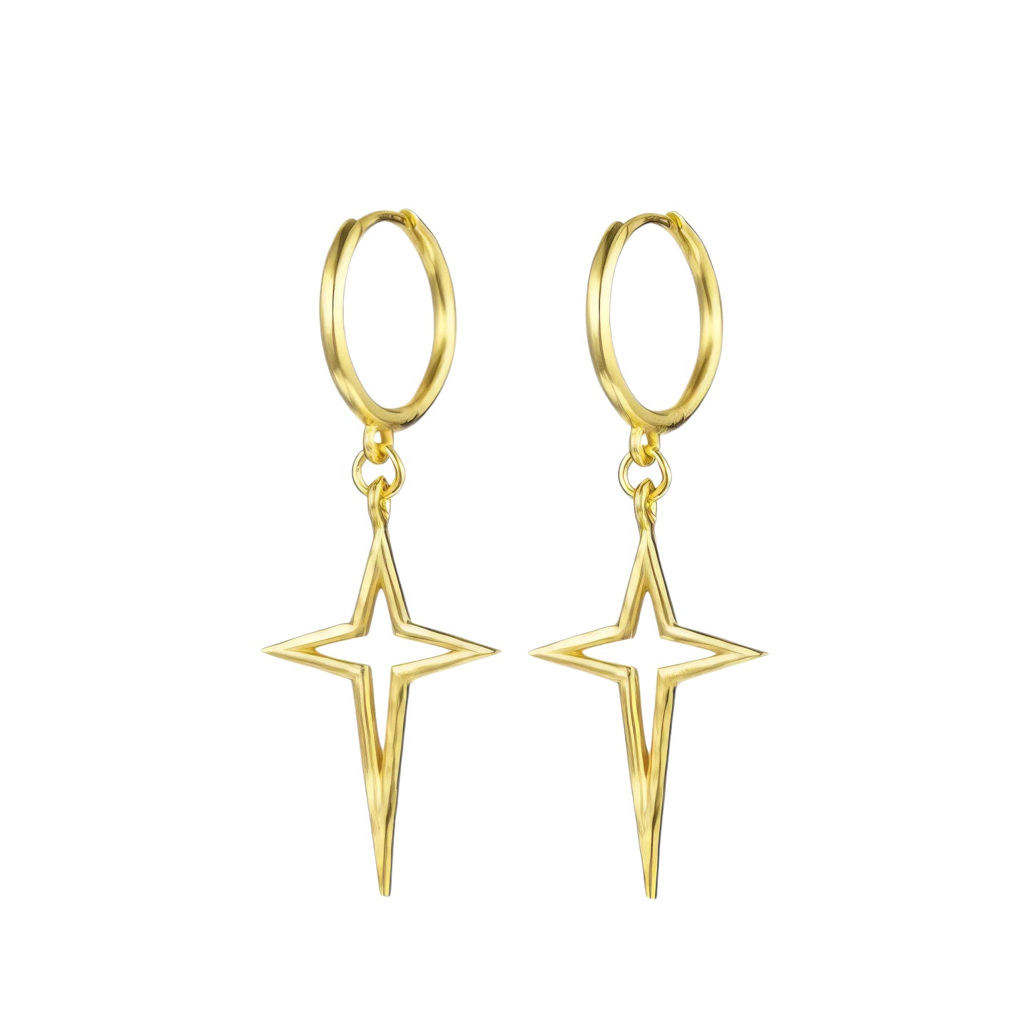 Dainty crystal hoop earrings • Zirconia crystals